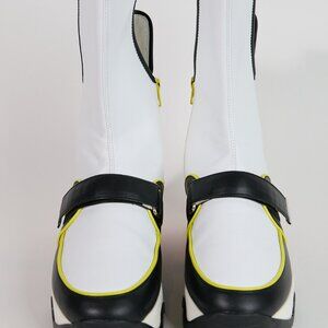 iRi - White w/Yellow, Black Leather Boot - NWOT - Size 39